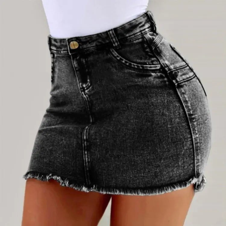 Trendy American Style Sexy Denim Mini Skirt - CHRISTOPHER RICHARDSON LIFESTYLE BOUTIQUE