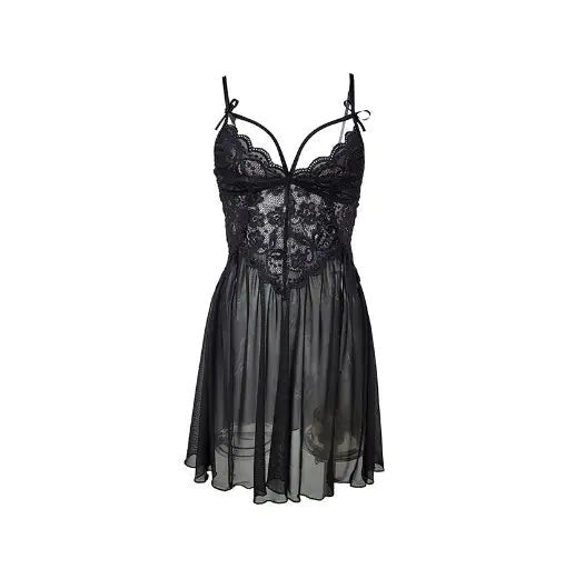 Plus Size Sexy Sheer Lingerie with Sequins Nightgown - CHRISTOPHER RICHARDSON LIFESTYLE BOUTIQUE