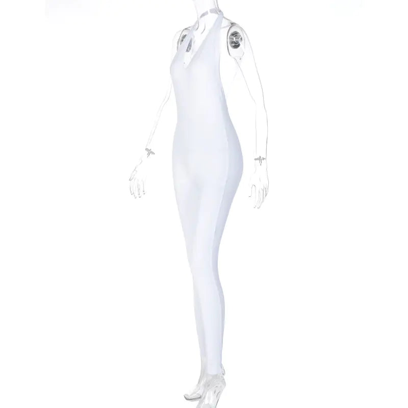 2023 Fall/Winter Women's Backless V-Neck Bodysuit