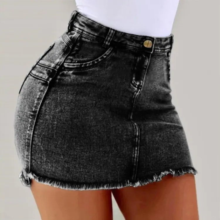 Trendy American Style Sexy Denim Mini Skirt - CHRISTOPHER RICHARDSON LIFESTYLE BOUTIQUE