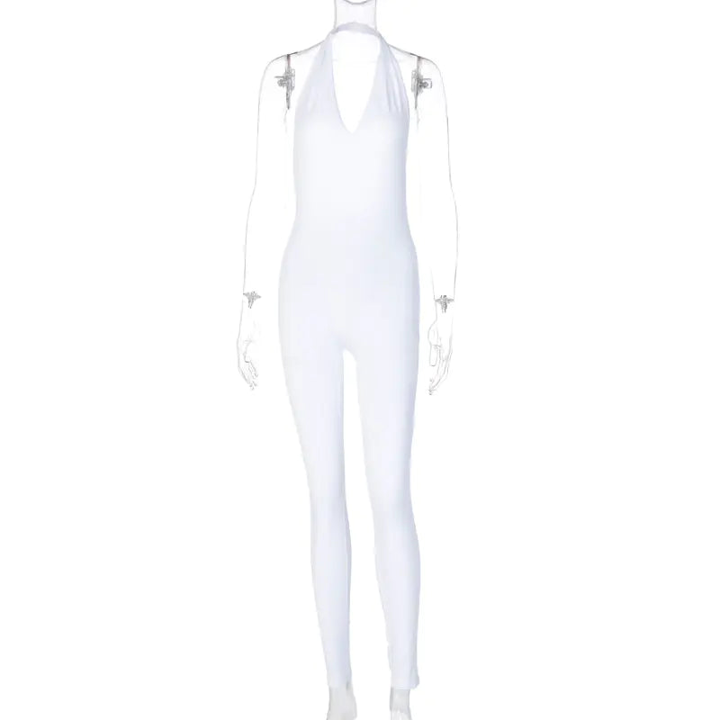 2023 Fall/Winter Women's Backless V-Neck Bodysuit