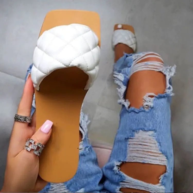 Large Women's Square Toe Fragrant Sandals - CHRISTOPHER RICHARDSON LIFESTYLE BOUTIQUE