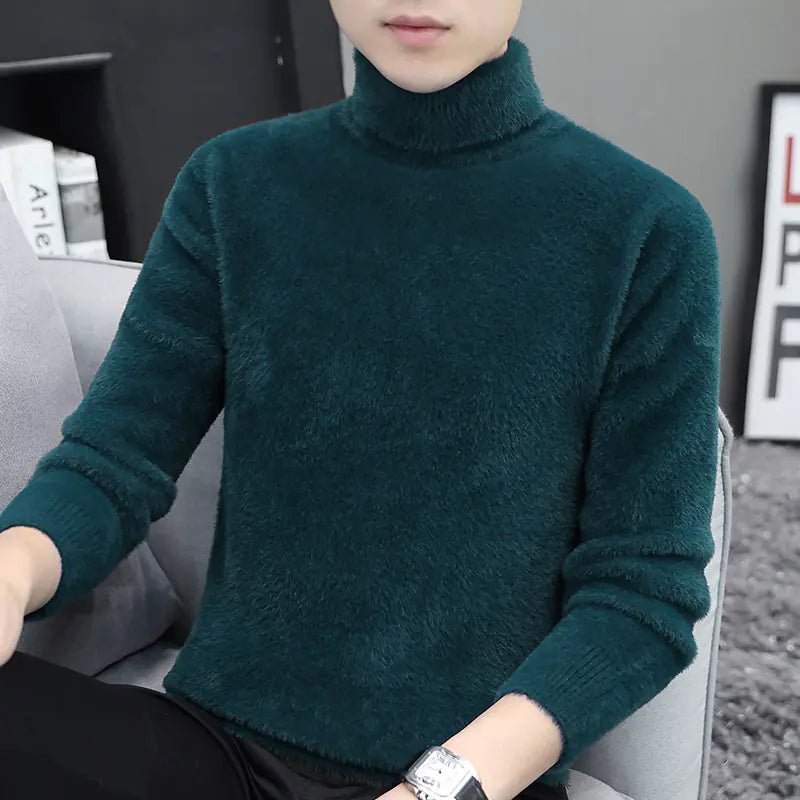 Mink High Collar Sweater for Men - CHRISTOPHER RICHARDSON LIFESTYLE BOUTIQUE