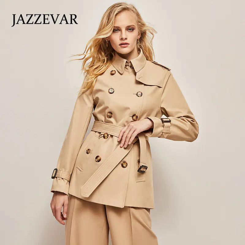 2019 Women's High-End Waterproof Double-Breasted Coat