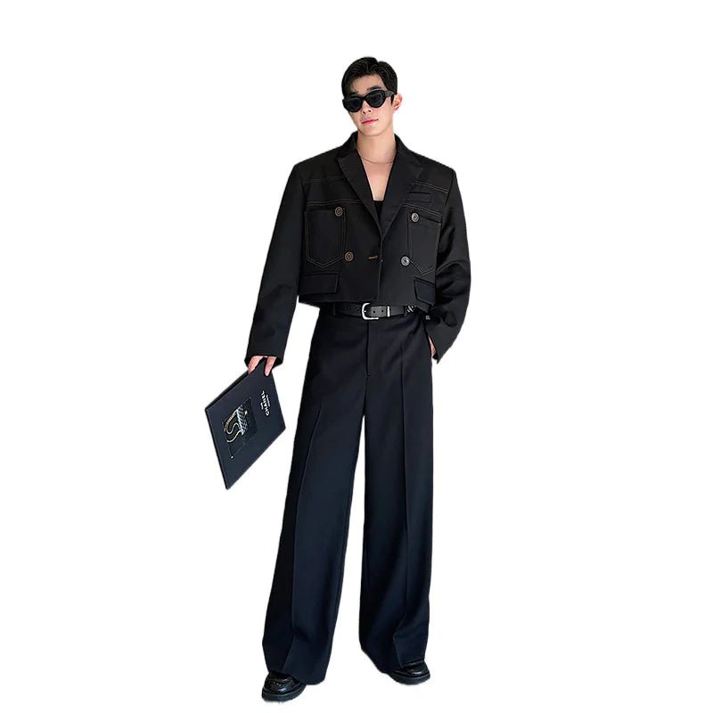 Open Line Contrast Color And Versatile Short Suit Coat - CHRISTOPHER RICHARDSON LIFESTYLE BOUTIQUE