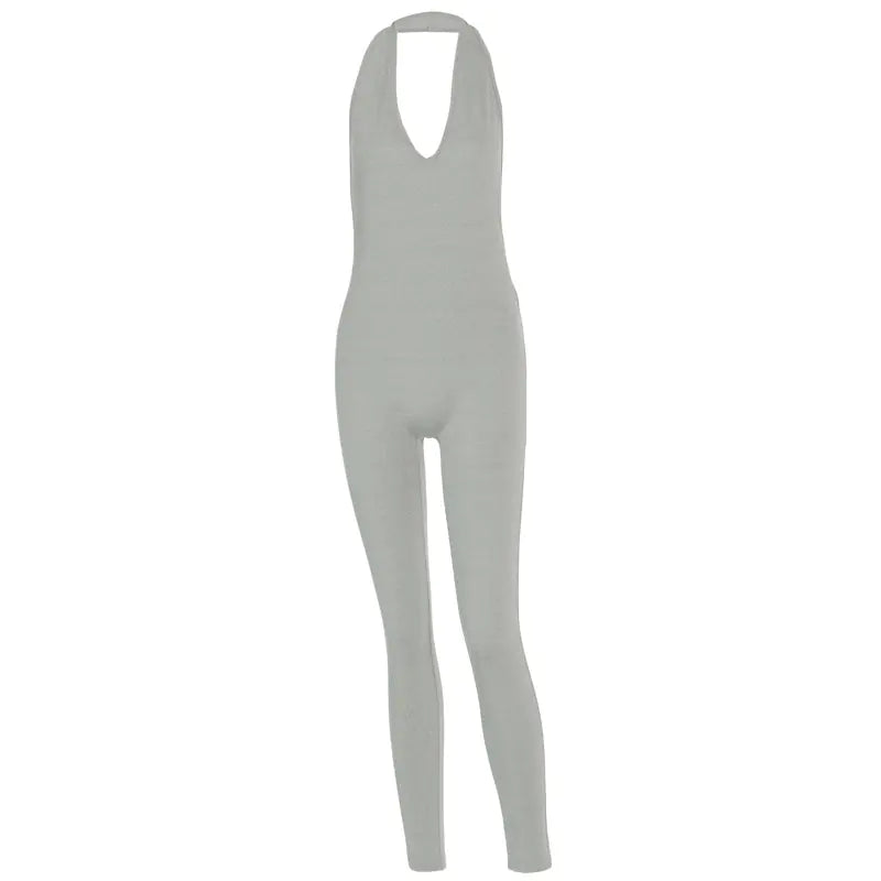 2023 Fall/Winter Women's Backless V-Neck Bodysuit