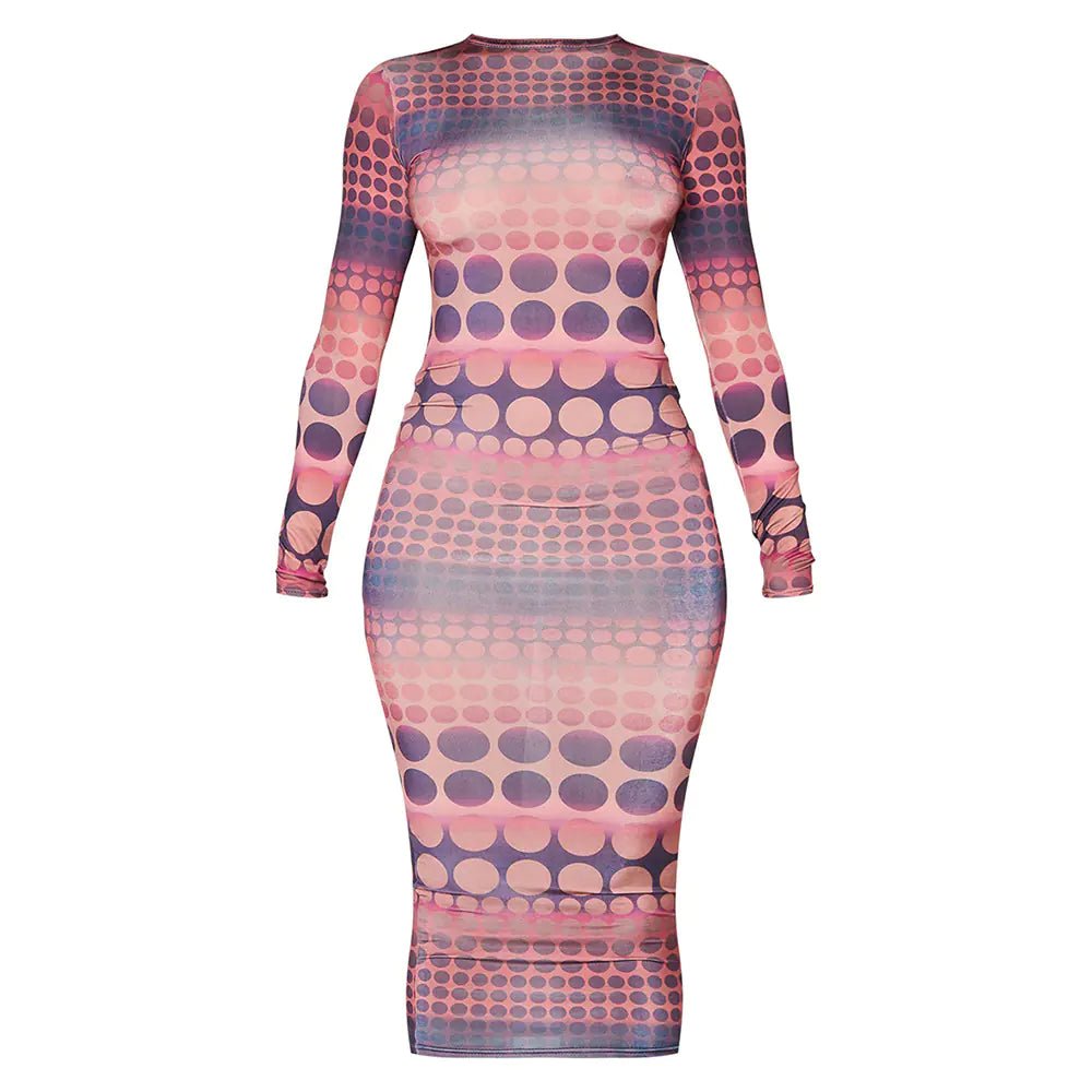Women's Long Sleeve Printed Summer Dress 2023 - CHRISTOPHER RICHARDSON LIFESTYLE BOUTIQUE