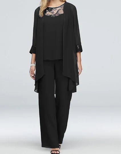 WOLFF Stylish 3 - Piece Plus Size Lace Outfit Set - CHRISTOPHER RICHARDSON LIFESTYLE BOUTIQUE