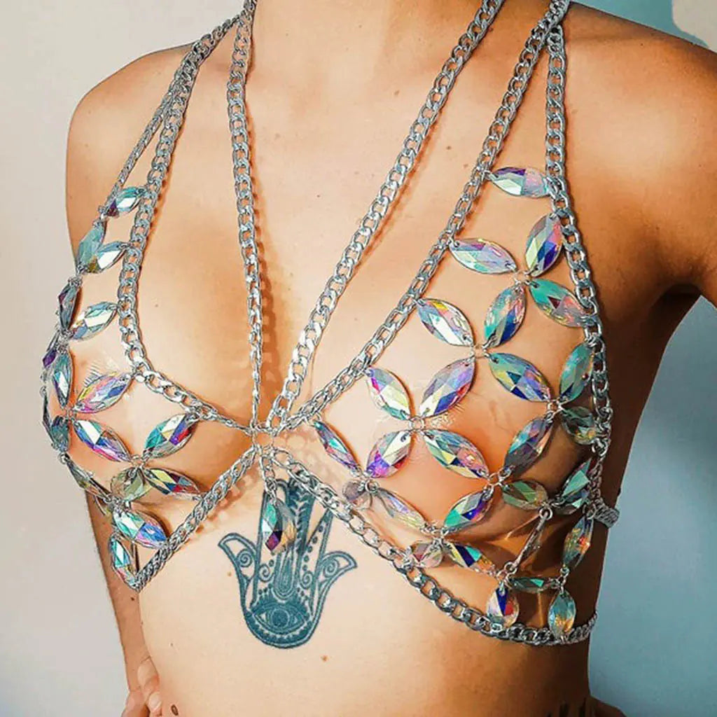 2019 Fashion Women's Sexy Bikini Backless Body Chain