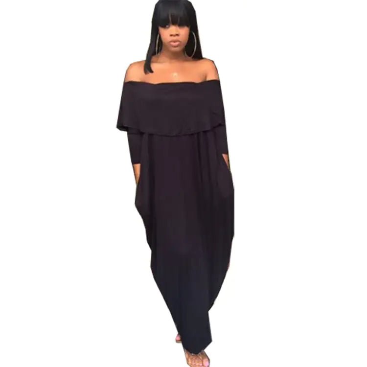 Off - Shoulder Ruffled Long Sleeve Dress for Women - CHRISTOPHER RICHARDSON LIFESTYLE BOUTIQUE
