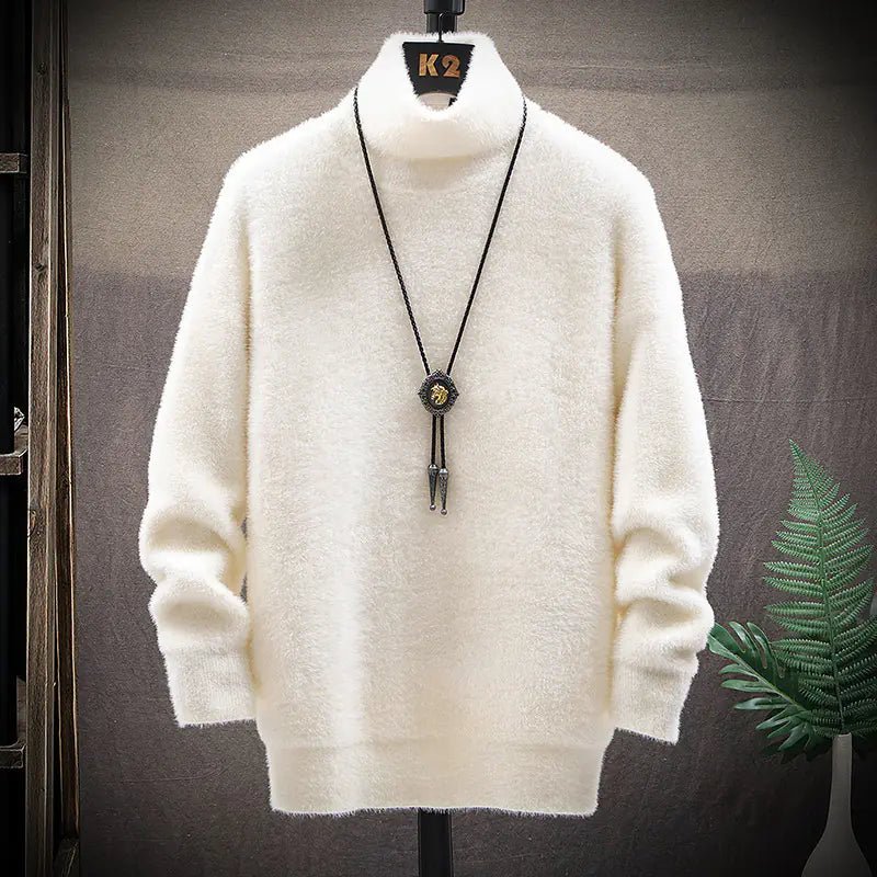 Mink High Collar Sweater for Men - CHRISTOPHER RICHARDSON LIFESTYLE BOUTIQUE