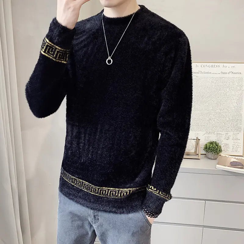 Mink High Collar Sweater for Men - CHRISTOPHER RICHARDSON LIFESTYLE BOUTIQUE