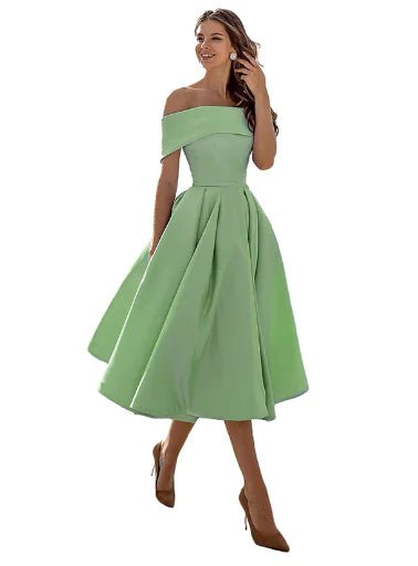 WOLFF Strapless Satin Party Dress for Women (One Piece) - CHRISTOPHER RICHARDSON LIFESTYLE BOUTIQUE