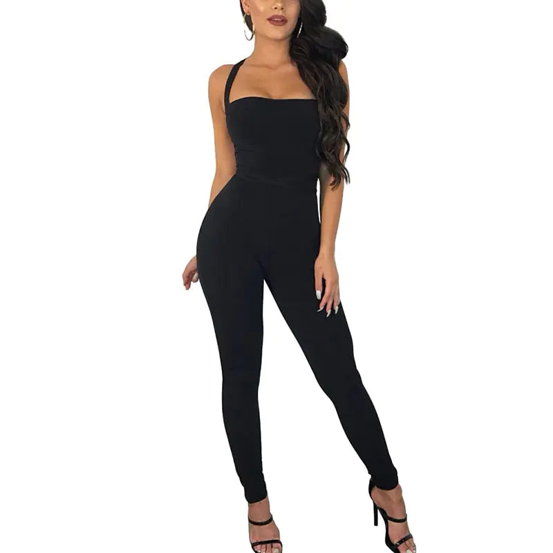 Amazon Dunhuang Women's Sexy Backless Jumpsuit