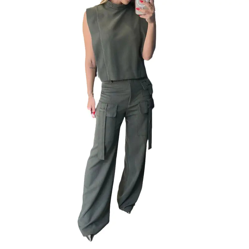 2023 Summer Women's Casual Two-Piece Outfit Set