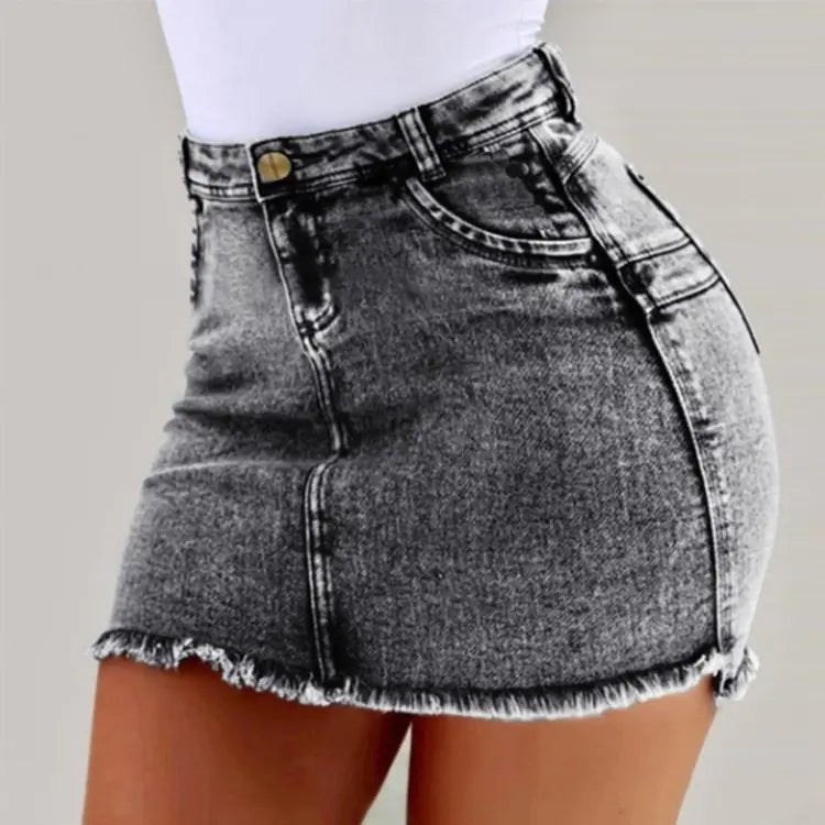 Trendy American Style Sexy Denim Mini Skirt - CHRISTOPHER RICHARDSON LIFESTYLE BOUTIQUE