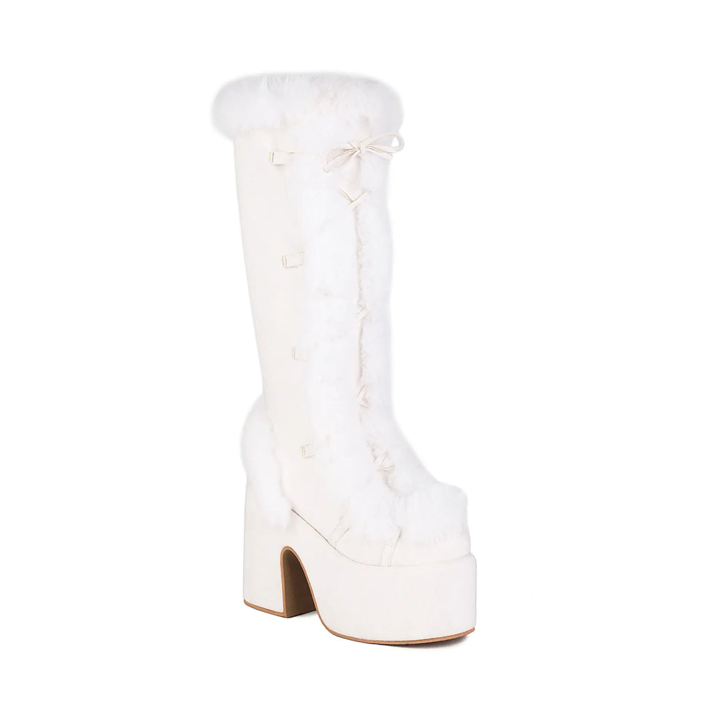 High Heel Women's Fur Platform Boots - CHRISTOPHER RICHARDSON LIFESTYLE BOUTIQUE