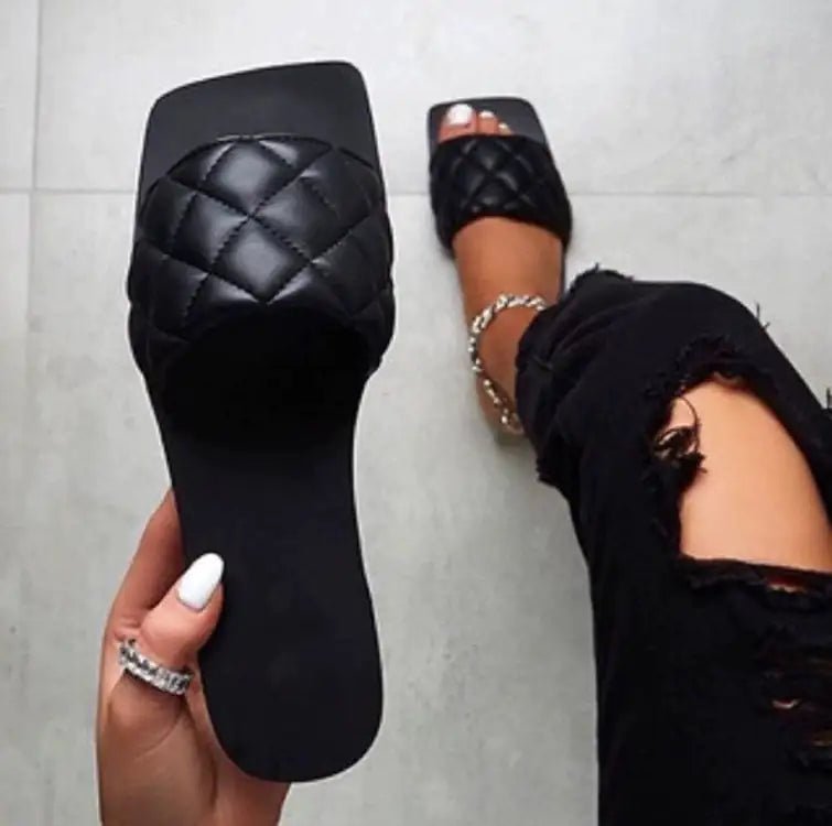 Large Women's Square Toe Fragrant Sandals - CHRISTOPHER RICHARDSON LIFESTYLE BOUTIQUE