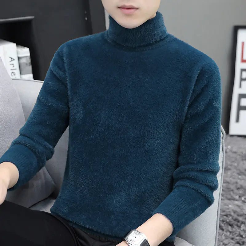 Mink High Collar Sweater for Men - CHRISTOPHER RICHARDSON LIFESTYLE BOUTIQUE