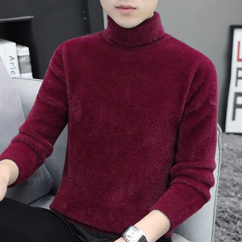 Mink High Collar Sweater for Men - CHRISTOPHER RICHARDSON LIFESTYLE BOUTIQUE