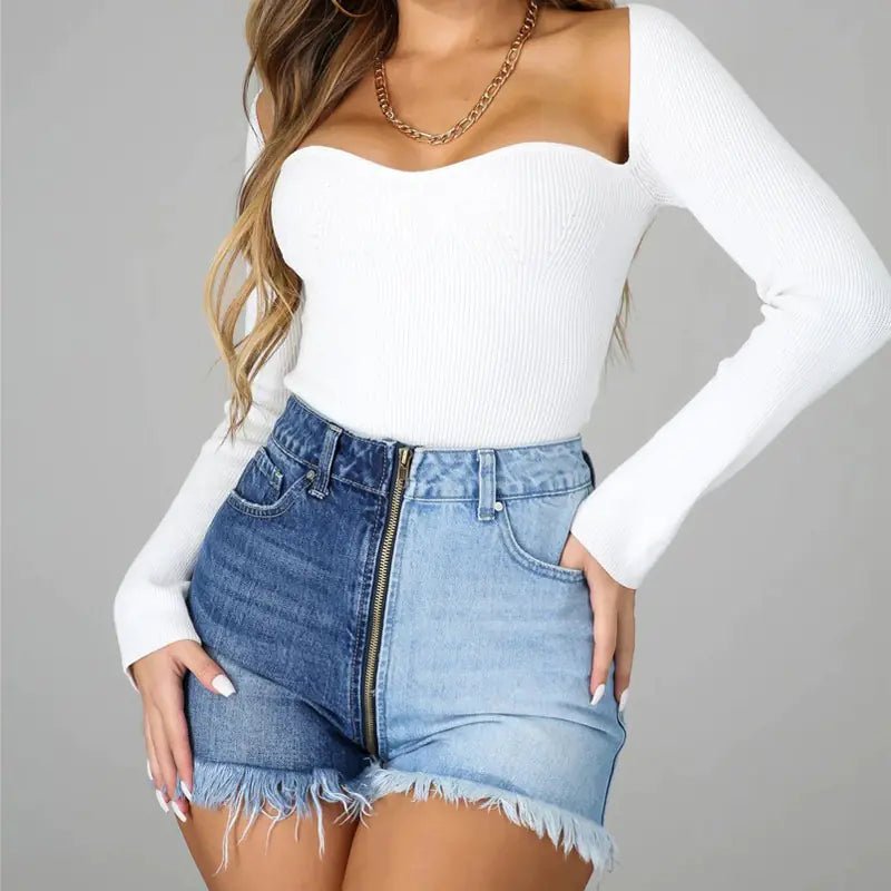 Slim High Waist Women's Street Jeans - CHRISTOPHER RICHARDSON LIFESTYLE BOUTIQUE