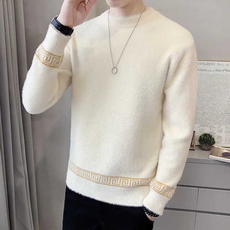 Mink High Collar Sweater for Men - CHRISTOPHER RICHARDSON LIFESTYLE BOUTIQUE