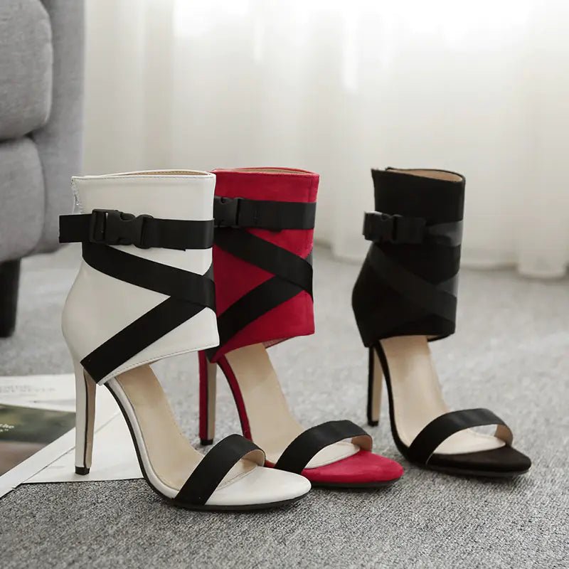 Summer New Peep - Toe Strappy High Heels (Europe/US) - CHRISTOPHER RICHARDSON LIFESTYLE BOUTIQUE