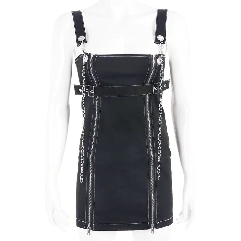 High Waist Dress with Chain Design for Women